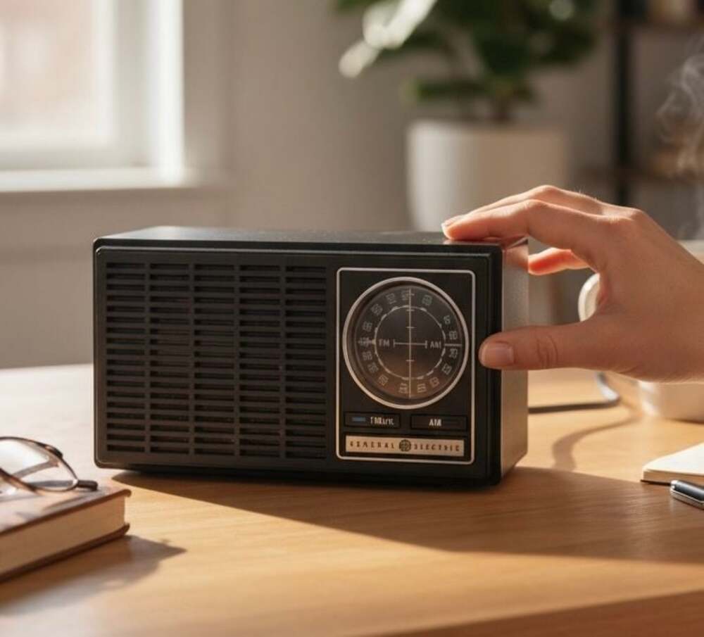 Vintage General Electric GE 7-4110C Radio AM/FM 1970s Tested & Works - ,